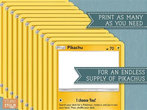 printable pokemon card template  decorate  jumbo sized blank