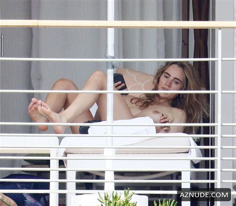 suki waterhouse topless while sunbathing on her holiday in the south of