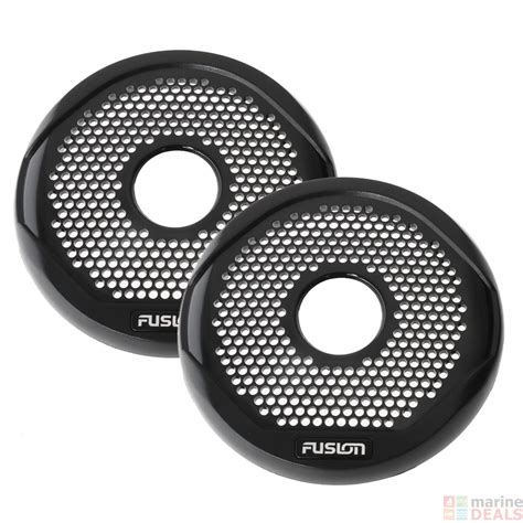 fusion replacement grille set  ms fr  true marine speakers black protective covers