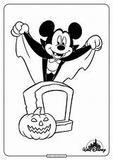 Halloween Coloring Pages Mouse Mickey Disney Whatsapp Tweet Email sketch template