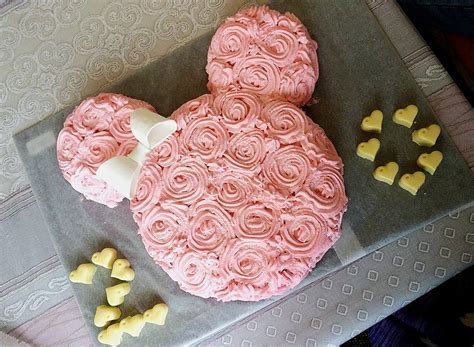 [homemade] Minnie Mouse Cake Food
