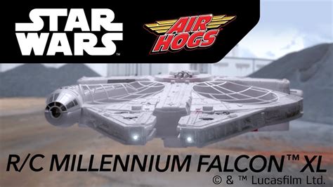 air hogs star wars millennium falcon xl youtube