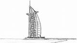 Arab Burj Learntodraw sketch template