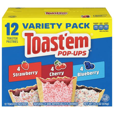 toastem pop ups toaster pastries strawberrycherryblueberry variety
