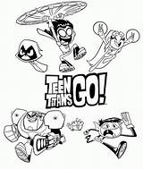 Coloring Teen Titans Go Pages Raven Popular sketch template