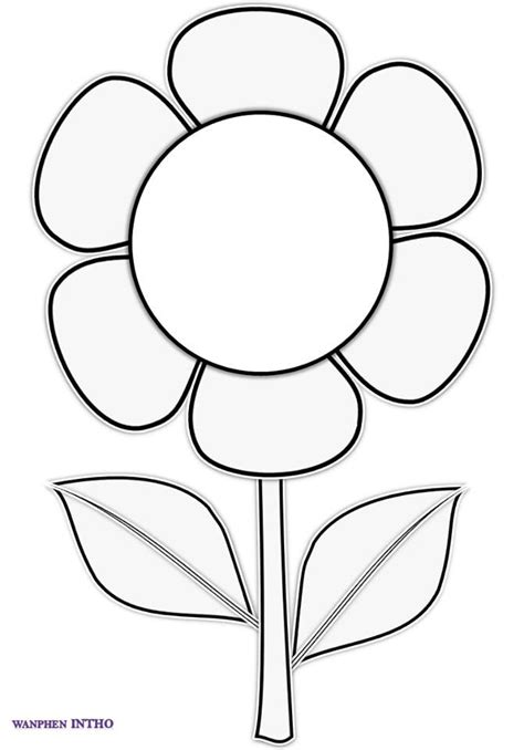 flower coloring pages preschool coloring pages flower template