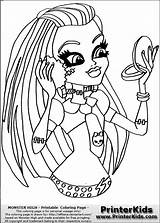 Coloring Pages Makeup Face Make Colouring Getcolorings Print Monster High Printable Choose Board Color sketch template