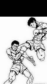 Kickboxing sketch template