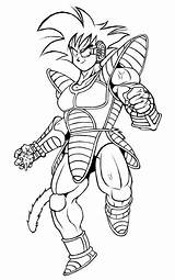 Turles Dbz Coloring Nappa Dragonball Inked Pages Deviantart Ss Only sketch template