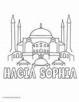 Coloring Pages Sophia History Drawing Hagia Mosque Ancient Kids Branch Legislative Printable Template Color Getcolorings Getdrawings Sketch Mesopotamia Choose Board sketch template