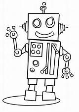 Robot Coloring Pages Tulamama Printable Easy Sheets Print Cartoon Choose Board sketch template