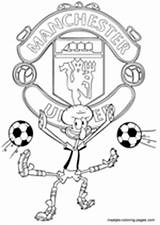 Manchester United Coloring Pages Soccer Fc Madrid Barcelona Ac Real sketch template