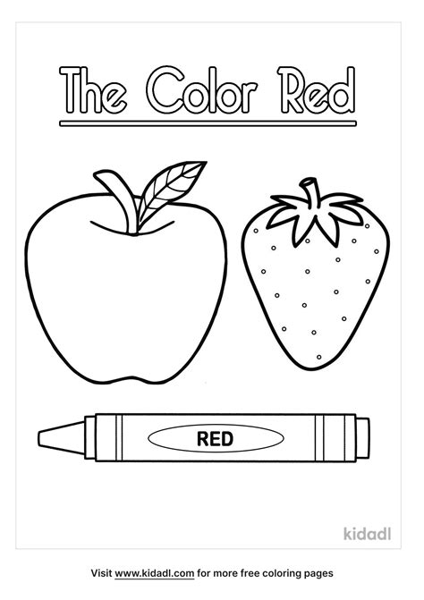 color red coloring page coloring page printables kidadl
