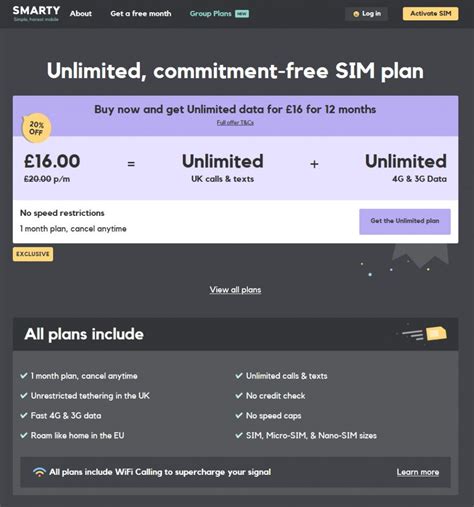 unlimited data plans  uk networks  unlimited data sims