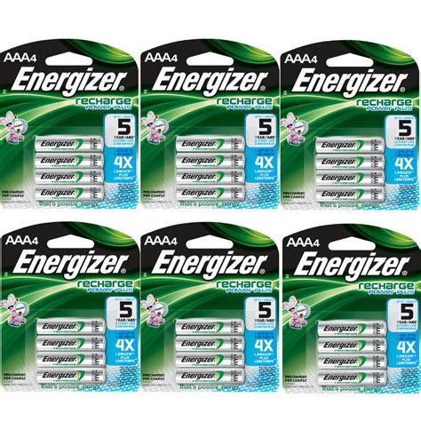 energizer aaa rechargeable batteries  pack  count  batteries