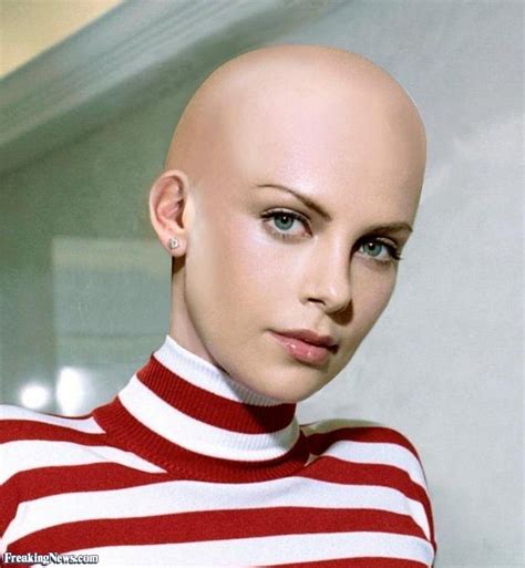 bald charlize theron bald girl shaved hair women bald girls