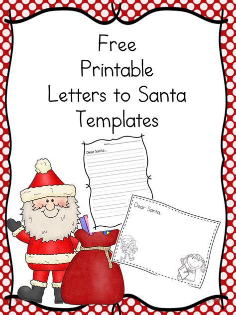 santa letter templates  homeschool village