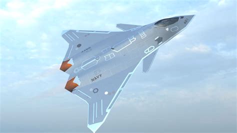 fa xx  generation fighter jet  turbosquid