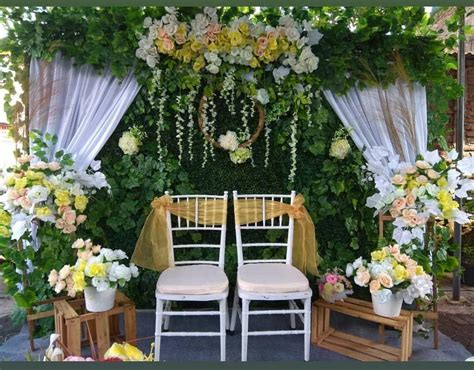 pelaminan minimalis surabaya latar belakang pernikahan dekorasi