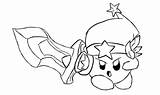 Kirby Sword Ultra Coloring Deviantart Drawings Template sketch template