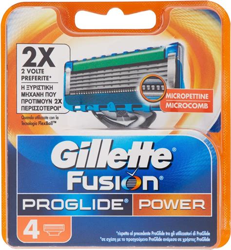 gillette fusion proglide power razor blades 4 pack uk