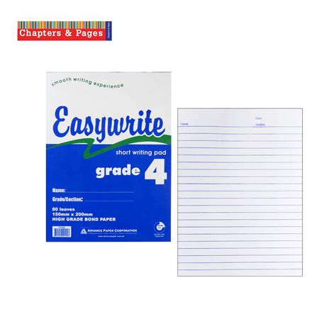 paper pad easy write grade    lazada ph