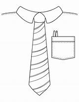Coloring Pages Fathers Tie Father sketch template