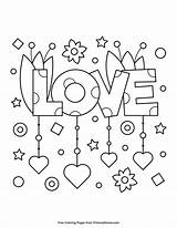 Coloring Pages Valentine Printable Valentines Color Print Primarygames sketch template