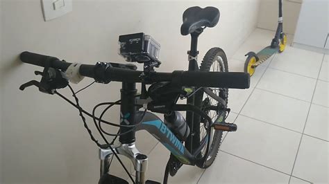 como instalar gopro  guidao da bike youtube