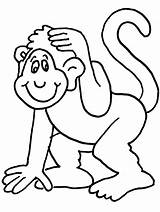 Monkeys sketch template