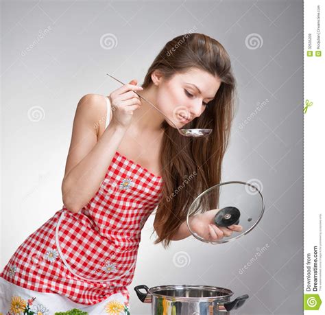Woman Tasting Food Royalty Free Stock Images Image 32535209