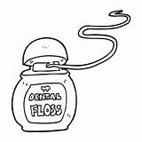 Dental Floss Cartoon Clipart Drawing Freehand Drawn Clipartmag Clipartix sketch template
