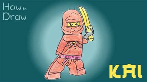 How To Draw Kai From Lego Ninjago Youtube