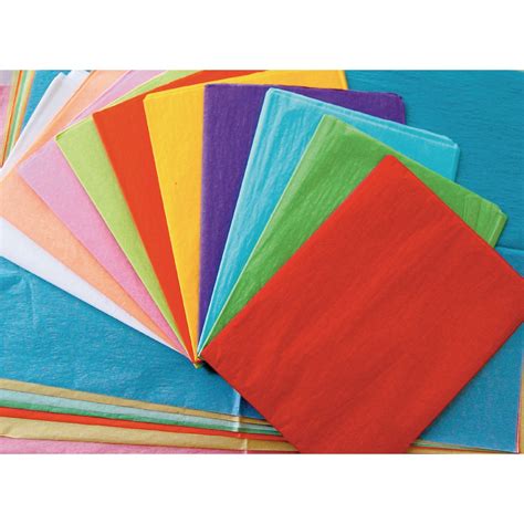 remnant tissue paper assorted sizes pack   gls educational supplies