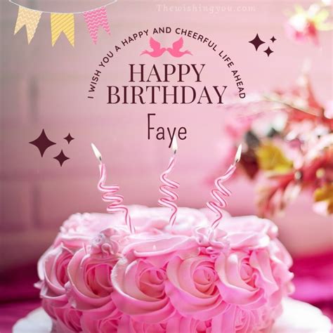 hd happy birthday faye cake images  shayari