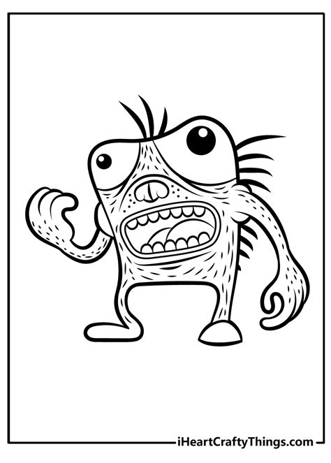 scary monsters coloring pages  adults
