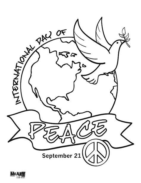 world peace day coloring pages sketch coloring page