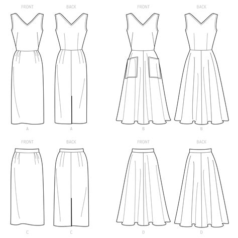 simplicity vintage pattern  misses dress jumper  skirts