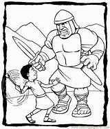 Goliath David Coloring Pages Printable Kids Bible Printables Preschool Story Sheets Sunday School Activities Craft Church Children Crafts Stories Vbs sketch template