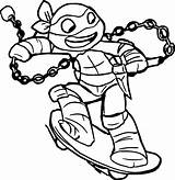 Coloring Ninja Turtles Pages Donatello Mutant Teenage Getdrawings sketch template