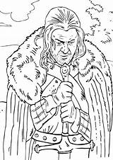 Coloring Pages Thrones Game sketch template
