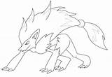 Coloring Pokemon Pages Zoroark sketch template