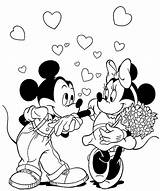 Mickey Minnie Coloring Pages Wedding Disney Mouse Printable Getdrawings Coloringkids Valentines Color Drawing Cartoon Happy Valentine Colorings Heart Print Christmas sketch template