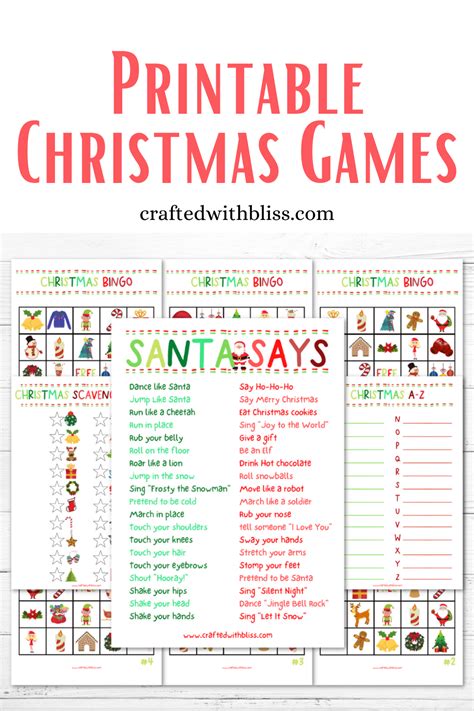 printable christmas games  christmas games christmas games