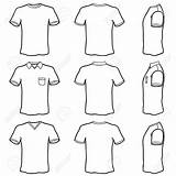 Shirt Template Drawing Blank Set Plain Back Front Side Stock Polo Royalty Vector Getdrawings Cliparts Vectors Illustration Paintingvalley sketch template