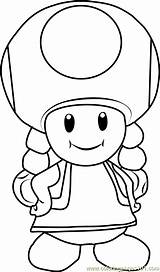 Toadette Coloring Mario Pages Super Toad Bros Colouring Printable Color Kids Coloringpages101 Online Choose Board Drawings sketch template
