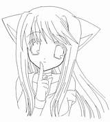 Coloring Girl Anime Pages Cat Printable Neko Vampire Getcolorings Getdrawings Print Colorings sketch template
