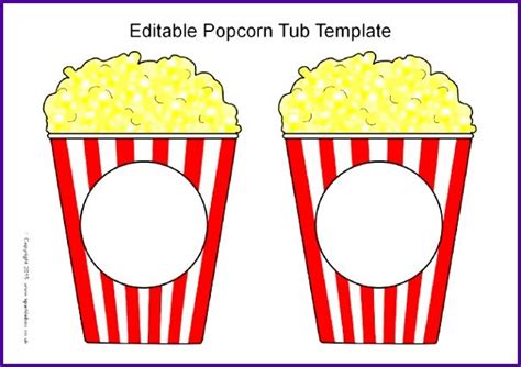 printable popcorn box template printable word searches