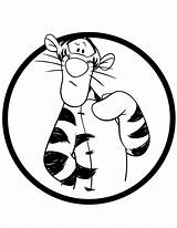 Tigger Coloring Pages Printable Clip Clipart Circle Print Color Cliparts Library Clipartbest Boxing Bumble Bee sketch template