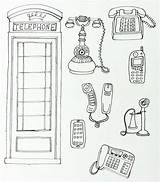 Sketch Telephones Creativebug sketch template
